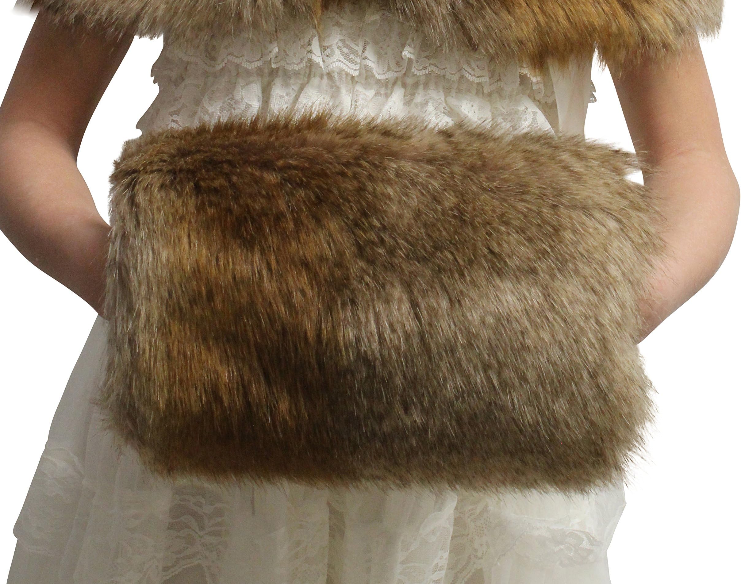 Bridal Faux fur muff, Girls Faux Fur Hand Muffs