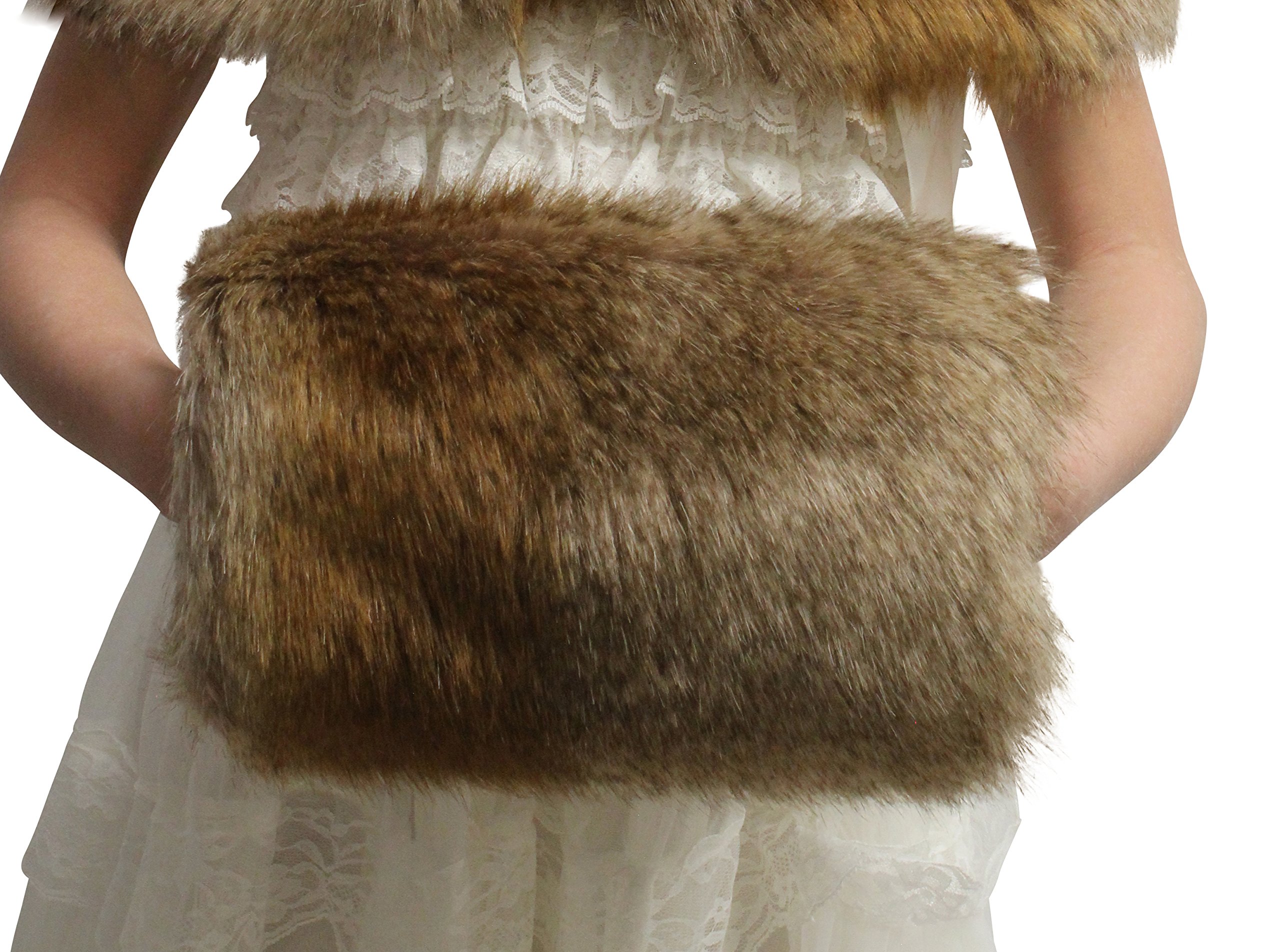 Bridal Faux fur muff, Girls Faux Fur Hand Muffs
