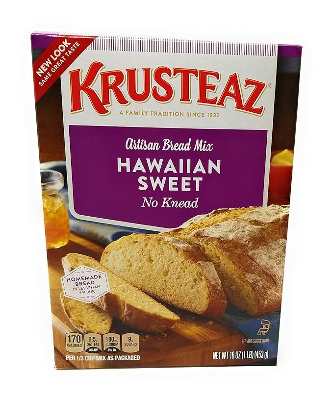 Krusteaz No Knead Hawaiian Sweet Bread Mix (16 oz Boxes) 2
