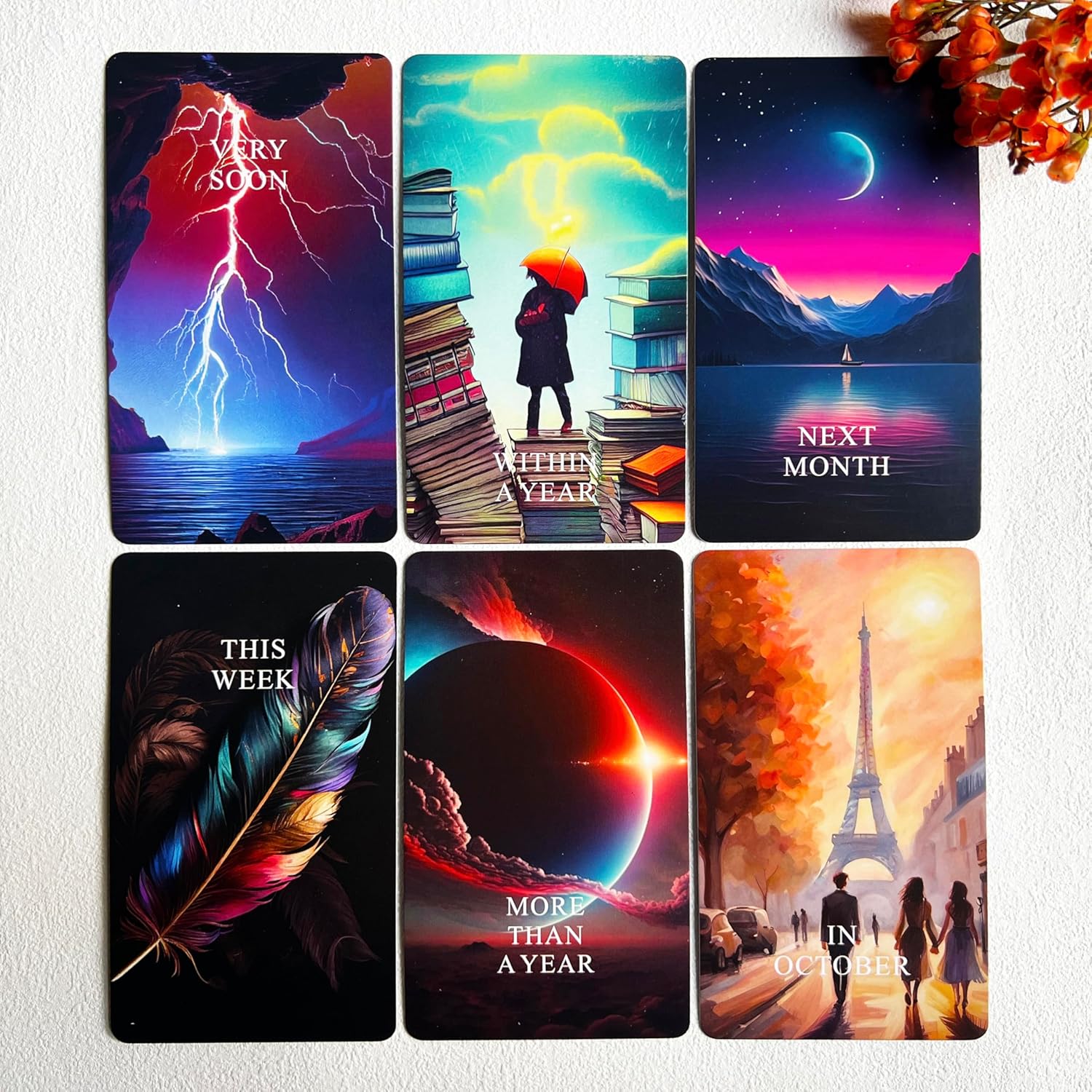 New Edition, Time Oracle Cards for Beginners with Meanings on Them, Cosmic Timing Oracle Cards, Divine Timing Oracle Deck to Help You Predict Time Frames