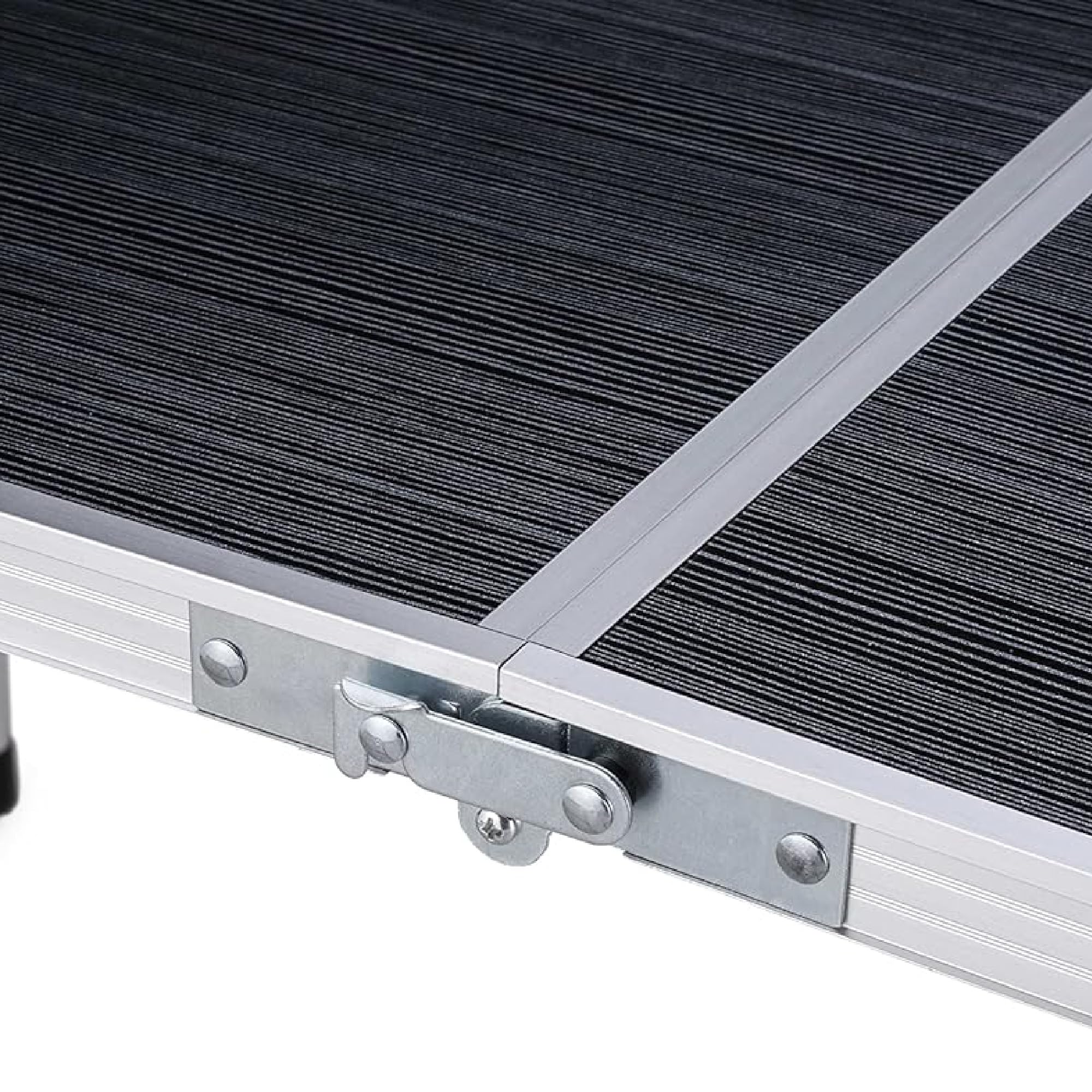 IlGruppone Set Tavolo Pieghevole da Campeggio con 4 Sgabelli, Altezza Regolabile 54-71 cm, Tavolo Richiudibile a Valigia 120x60 cm, Struttura in Alluminio, Portatile per Camping, Picnic e Giardino