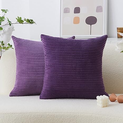 eggplant throw pillows
