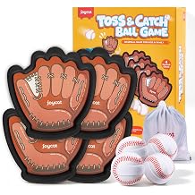 JoyCat Toss and Catch Ball Game for Kids, 4-Pack Sticky Catching Ball Set