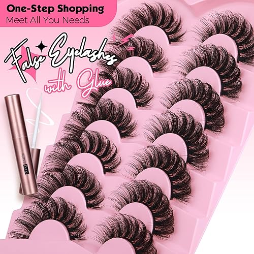 Miniatura 2 de JIMIRE Pestañas postizas de ojo de gato, pestañas de aspecto natural, pestañas de visón sintético, esponjosas, rusas rizadas, pestañas con aspecto