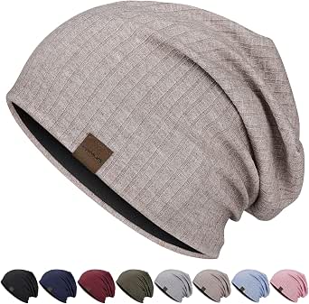 HyzaPhix Cotton Slouchy Beanie - Unisex Hip-Hop Skull Cap For Men & Women - View #4