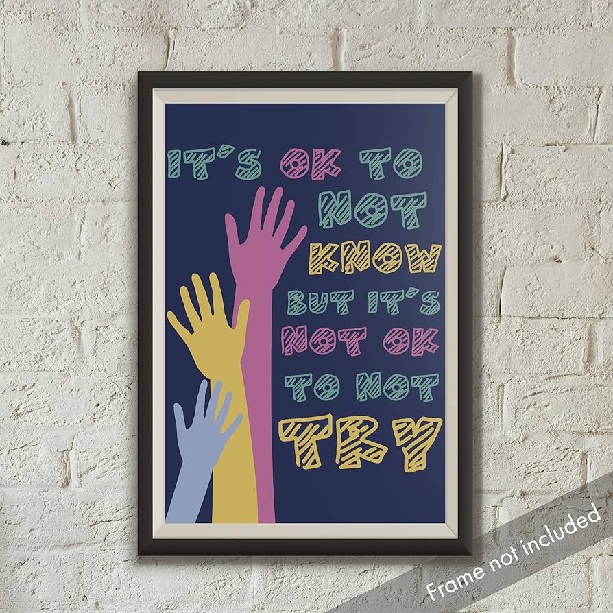 Amazon.co.jp: jsc374 Its Okay to knowません教室ポスター| 18