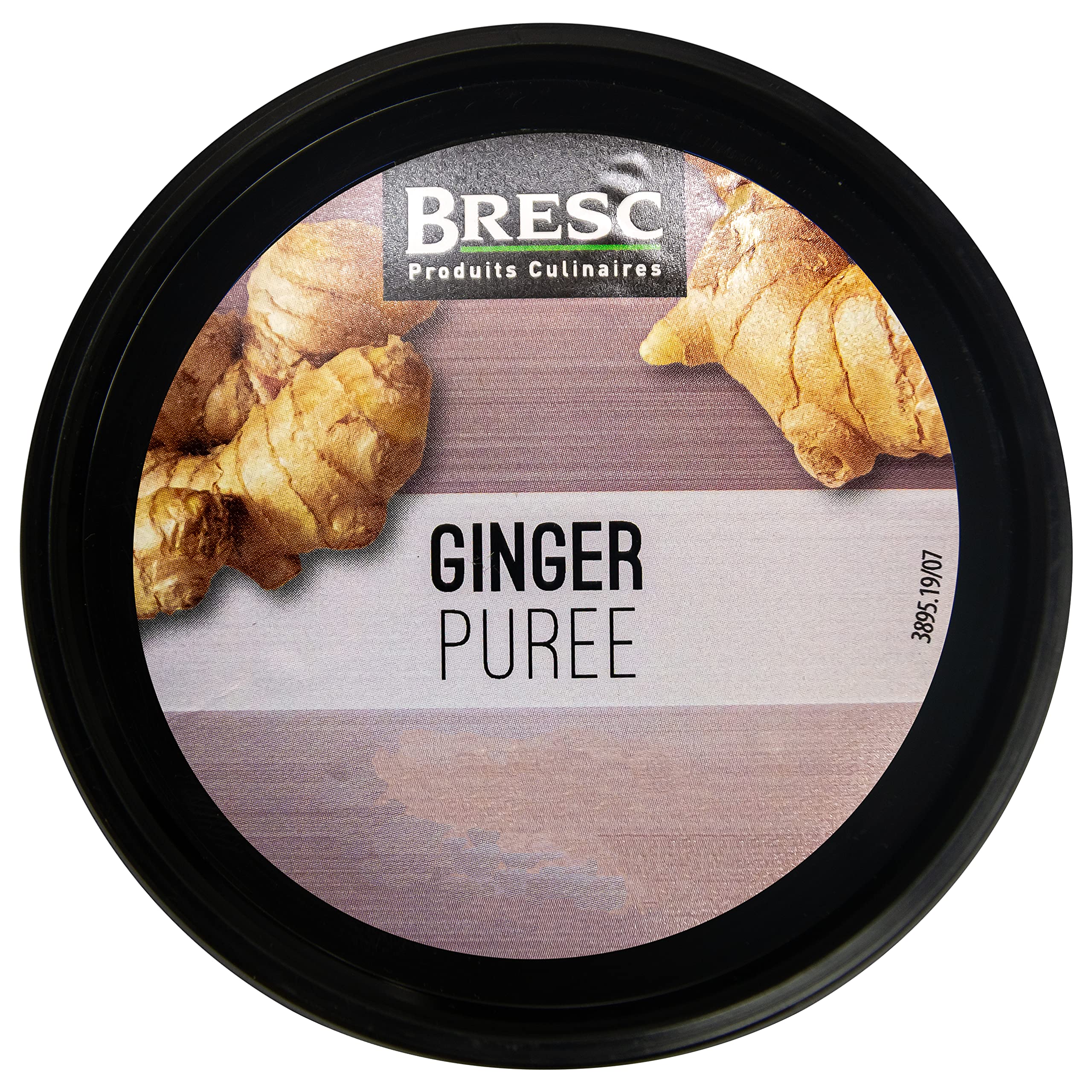Bresc Ingwer-Püree - 10x 450g - veganes Ginger-Püree aus frischem Ingwer, authentisch asiatisch zum Würzen, ideal für Wok-Gerichte orientalische Suppen Saucen Desserts, feine Konsistenz