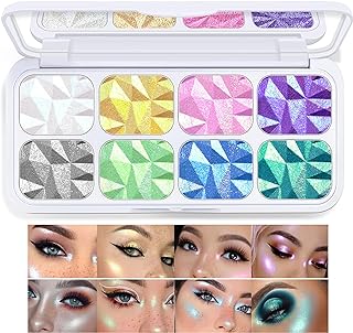 8 colores resaltador facial paleta de maquill...