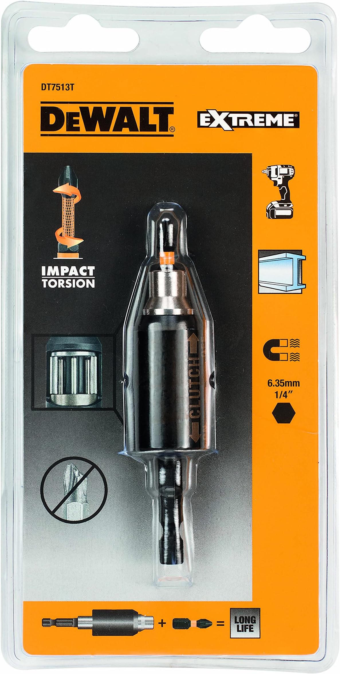 Dewalt DT7513T-QZ DT7513T-QZ-Embrague de Impacto con 1 xPH2 25mm