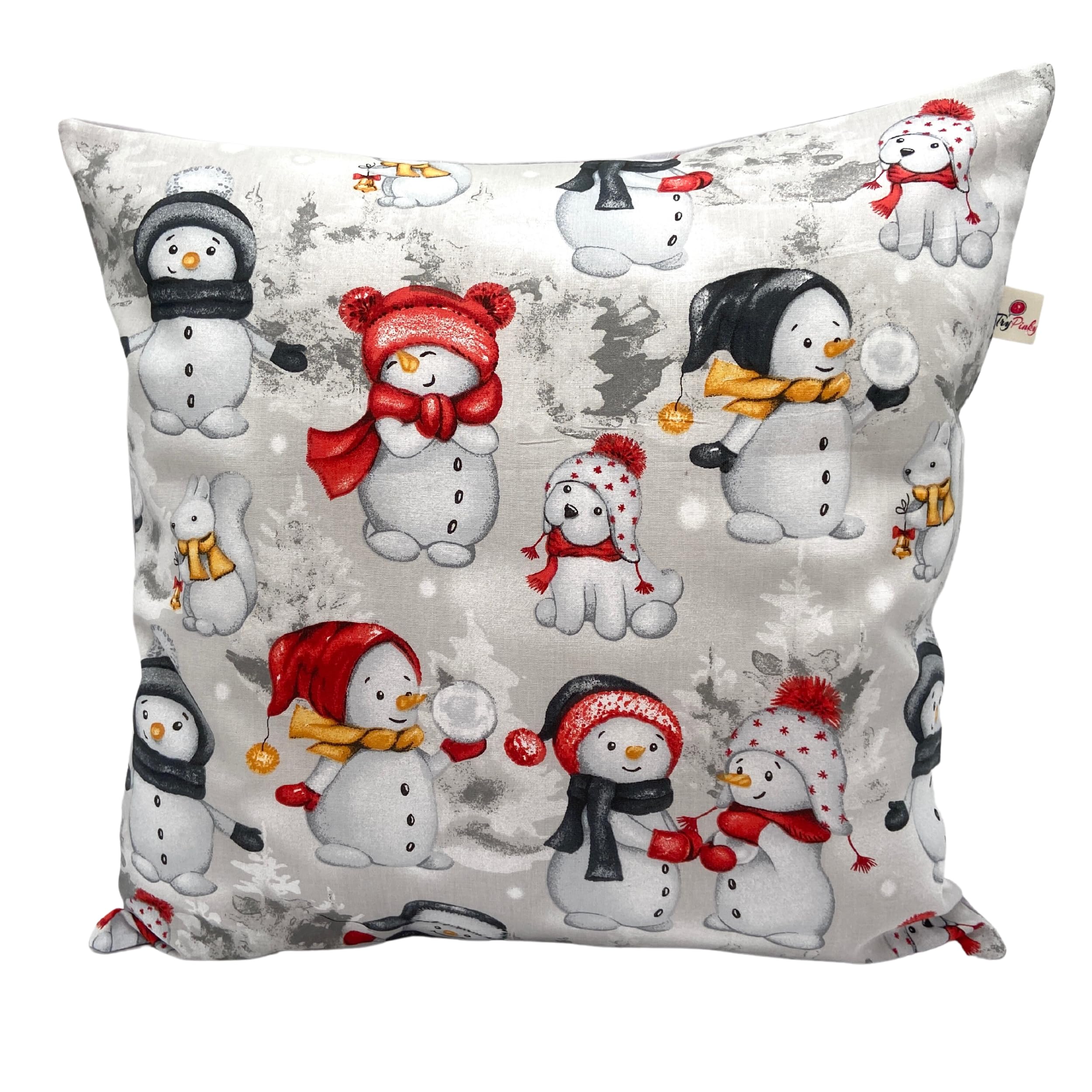 TryPinky Christmas Cushion Cover 40 x 40 cm Various Designs Handmade in Germany 100% Cotton Decorative Christmas Children's Cushion (40 x 40 cm