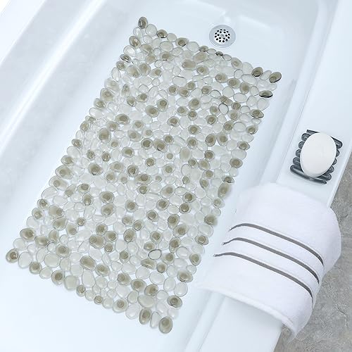 Miniatura 8 de SlipX Solutions Masajeador de pies profundos extra largo para bañera y ducha, 38 x 17 pulgadas, antideslizante, 188 ventosas, se siente muy bien en