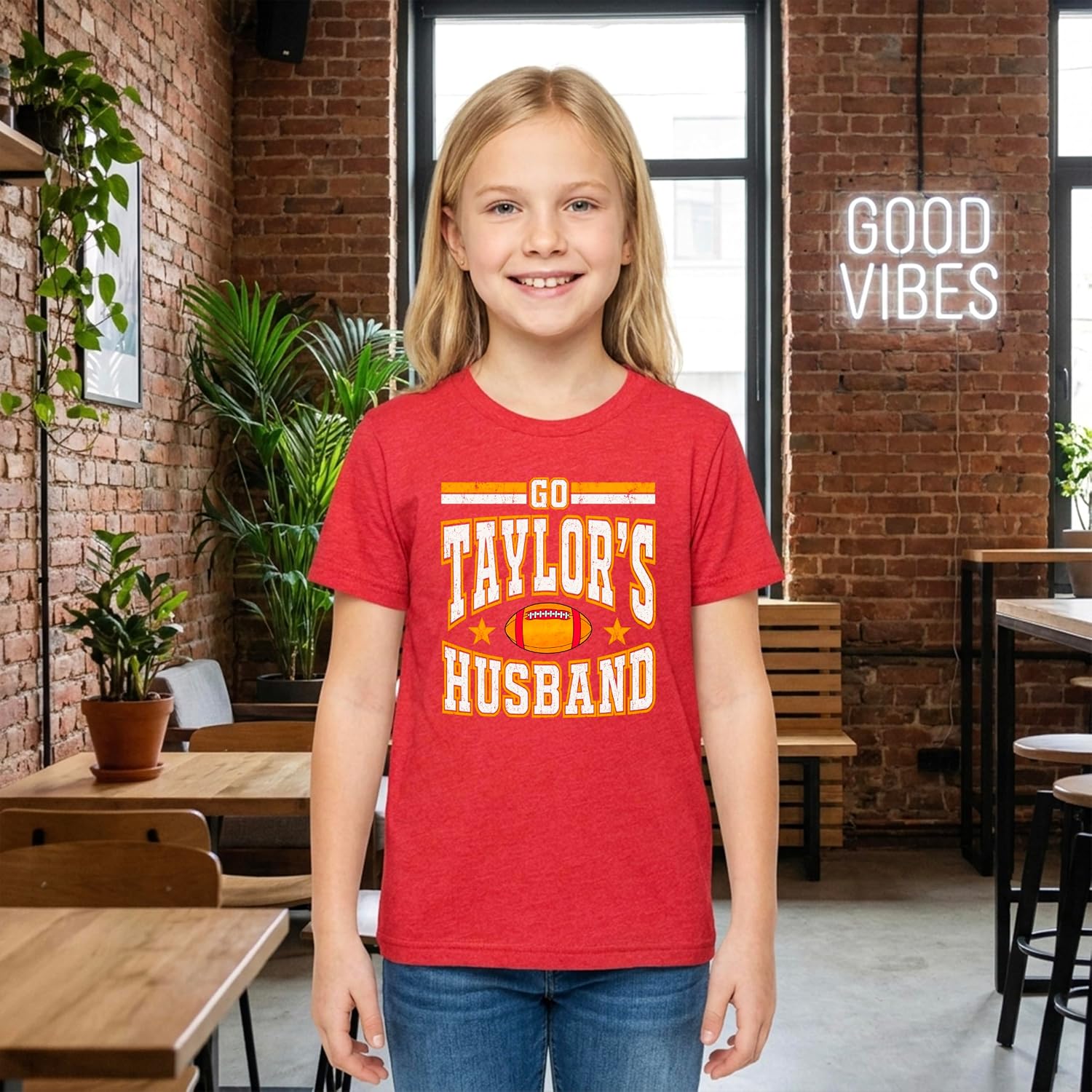 Go Taylor's Husband Shirt for Women & Girls Funny Football Game Day Viral Sports Fan Tee image 5