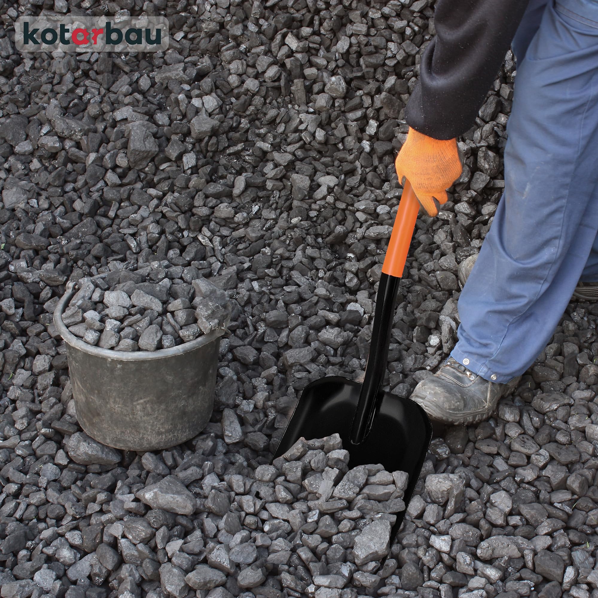 KOTARBAU® Pala para Arena 120 cm con Mango Profesional Resistente Laya de Jardín para Mover Tierra