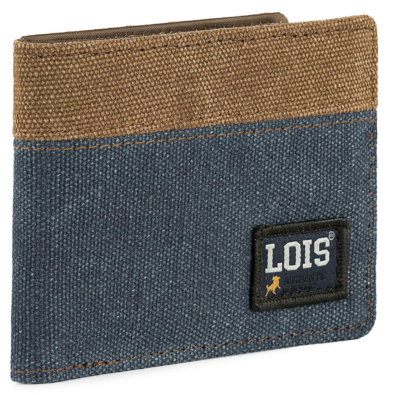 Lois Cartera Juvenil Polipiel Nylon Resistente Chico Deporte Casual Bolsillo Monedero Cremallera