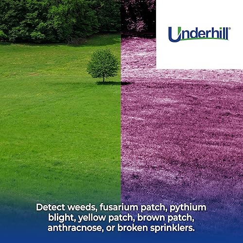 Miniatura 5 de Underhill TurfSpy - Gafas moradas, marco deportivo con estuche, detección temprana para el cuidado del césped, suministros de sistema de riego de