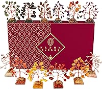 Vista 22 de KARMAPLEDGE Árbol de la vida de cristales curativos para energía positiva, protección y buena suerte, dinero, decoración de Feng Shui