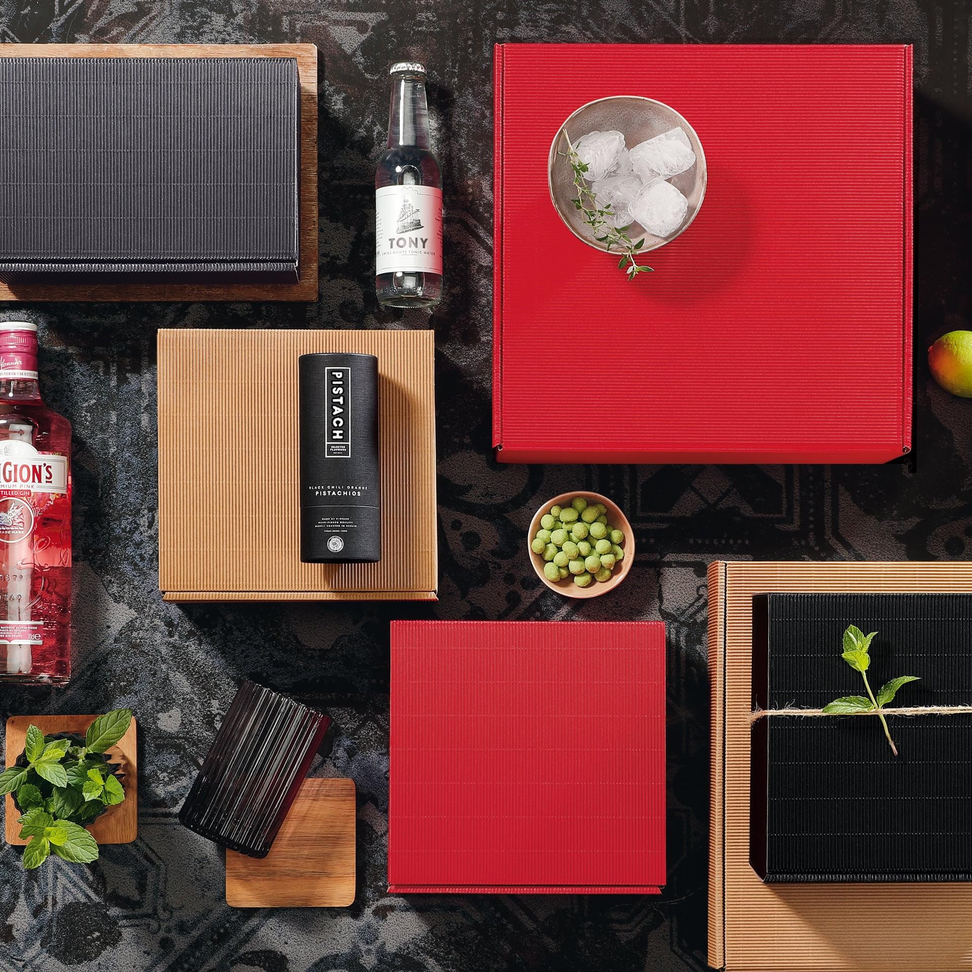 [BOXXCO] 25 Stück Geschenkboxen Schwarz groß 293x295x95 mm – Edle Präsentkartons für besondere Anlässe – Stabile Verpackung & Hochwertige Optik