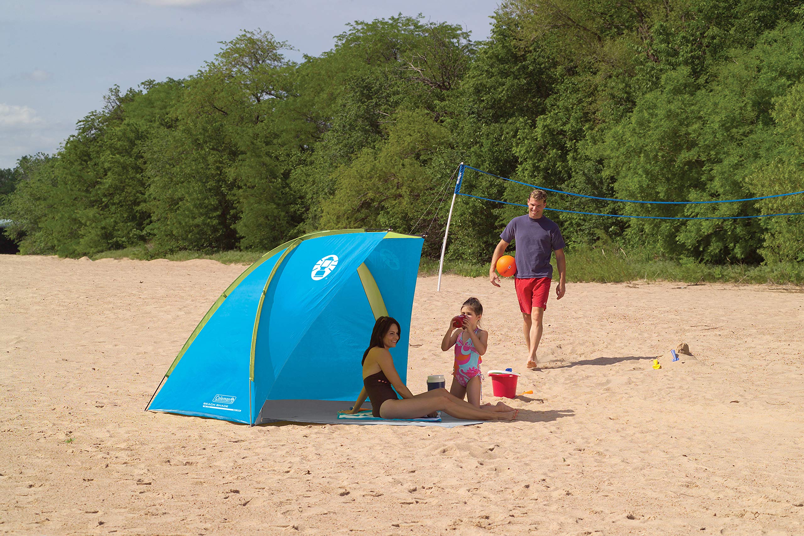 Amazon.com: Coleman Compact Shade Shelter, Blue/Lime