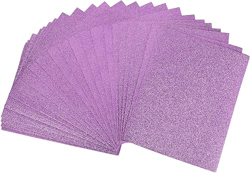 Miniatura 1 de uxcell Hojas de espuma EVA con purpurina púrpura oscuro, 11 x 8 pulgadas, 0.079 in de grosor para manualidades, proyectos de bricolaje, 24 unidades