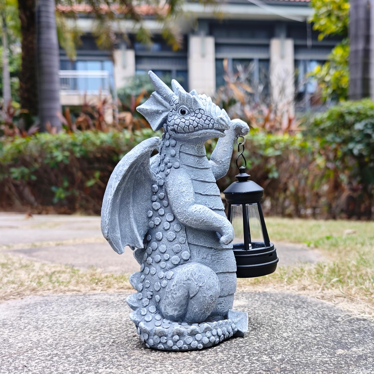 Dragon Solar Outdoor Garden Statue - Dragon Outdoor Figurie Lights - Yard Decorative Outdoor Statue Suitable for Patio, Balcony, Patio Decoration - Specially Customized Gift for Mom