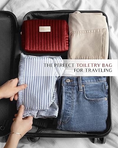 Miniatura 76 de Benevolence LA Neceser para mujer, neceser de viaje para cosméticos, maquillaje, artículos de tocador Neceser para viajes, bolsa de cosméticos