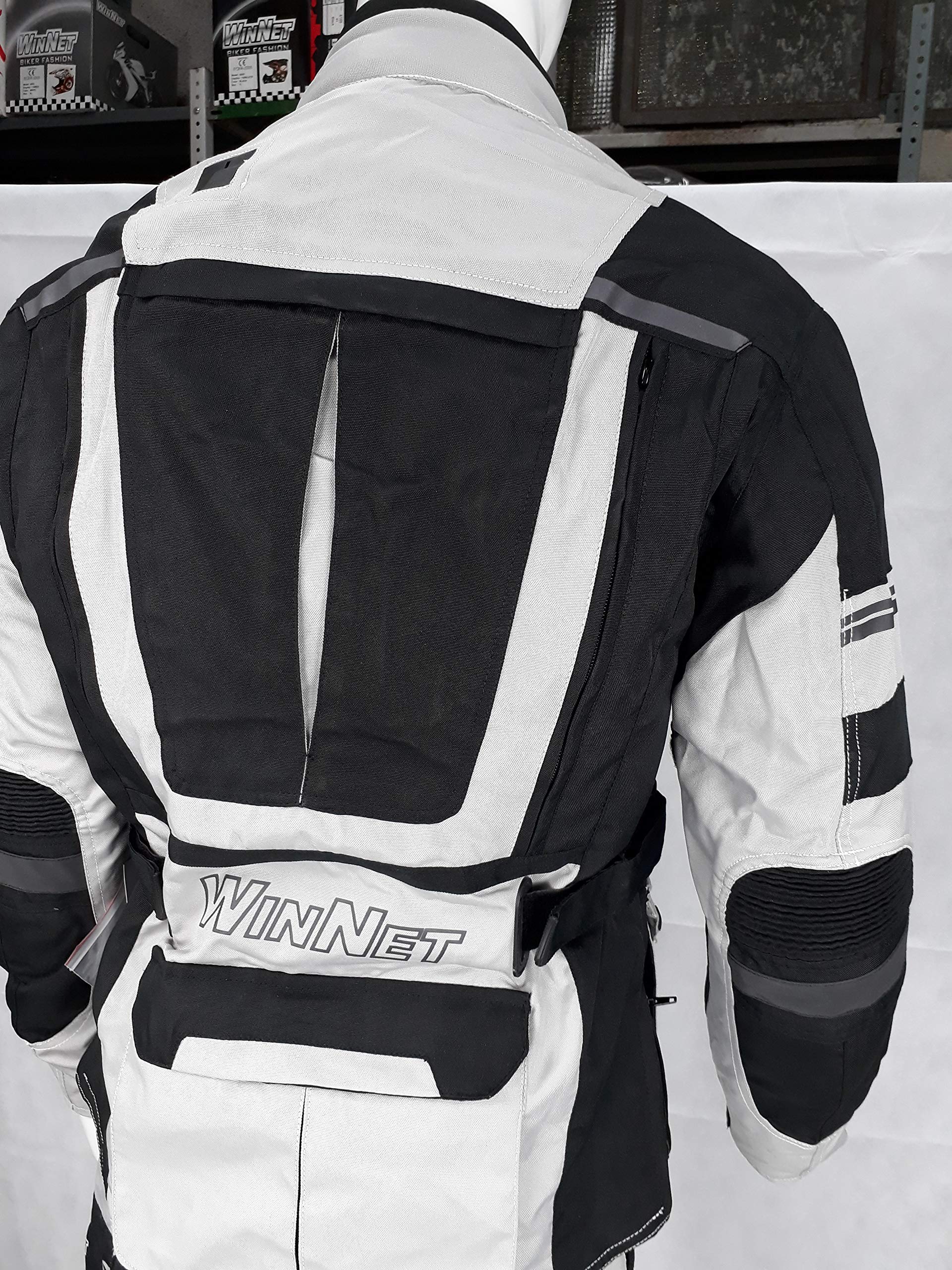 WinNet Completo tuta moto in cordura giacca e pantaloni per turismo