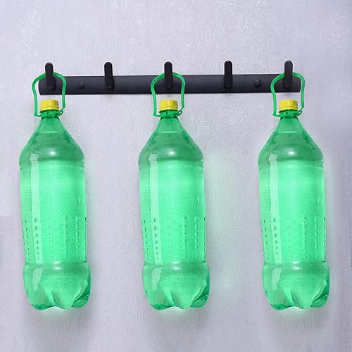 Miniatura 7 de Perchero montado en la pared, ganchos negros, ganchos modernos montados en la pared para bolsos, toallas, perchero de pared para