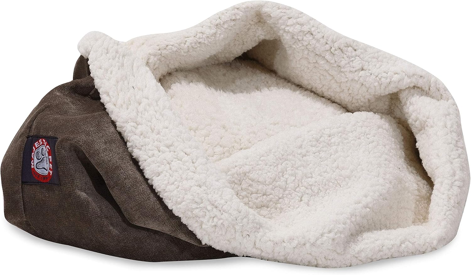 17 inch Villa Vintage Burrow Cat Bed, Gray