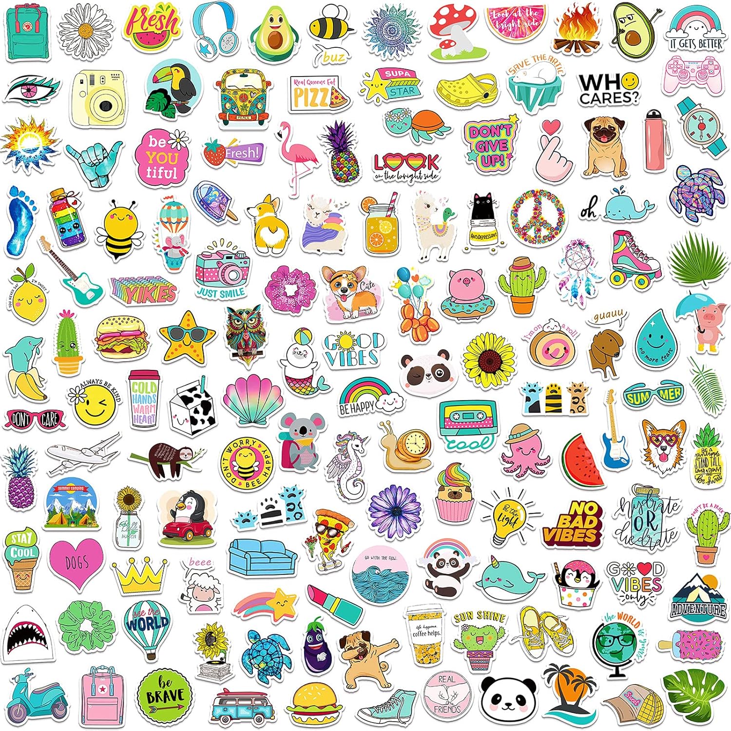 Cute Stickers Bulk 150Pcs Vsco Stickers for Hydroflasks Waterproof Stickers for Kids Cute Stickers for Hydro Flask Water Bottles Scarpbook Sticker Packs for Teens Girls Kids : Toys & Games
