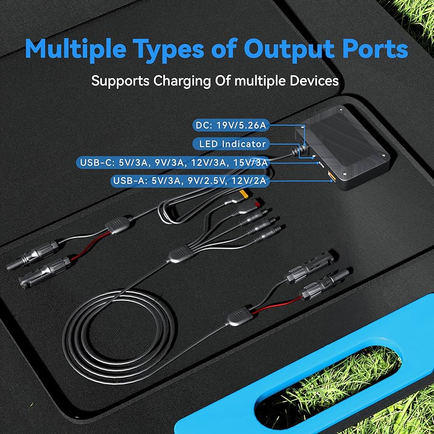 ソーラーパネル 100W DOROEO Solar Panel, 100 W DOROEO Portable Solar Panel (100W) : Amazon.ca: Patio, Lawn