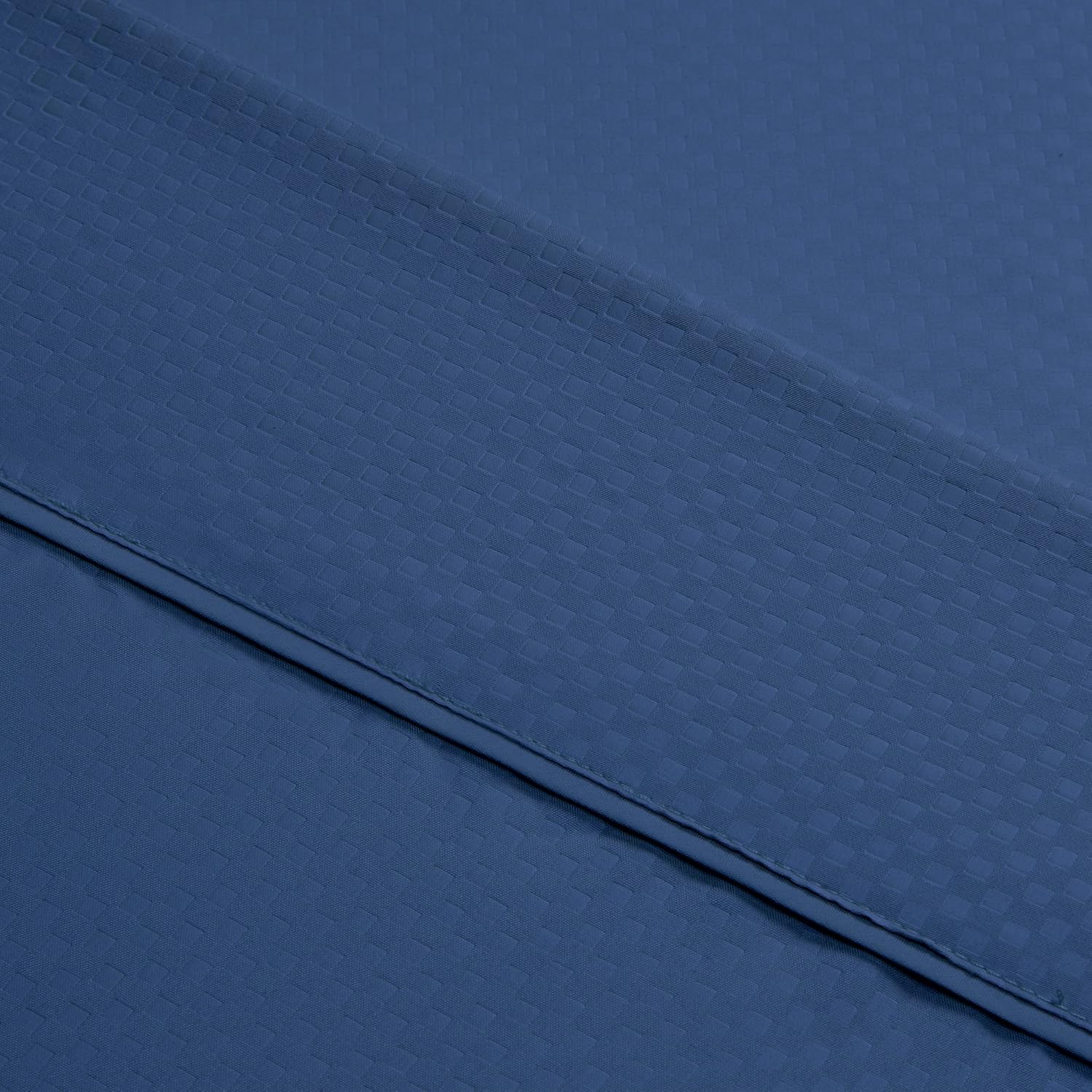 Brushed Microfiber Sheet Set- 3 Piece- Embossed Checkered Bed Linens- Deep Pocket Fitted & Flat Sheets, Plus A Pillowcase by Lavish Home (Twin, Blue)