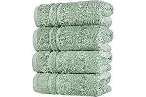 Hawmam Premium Sage Towels: Elevate Your Bathroom with Soft Absorbency