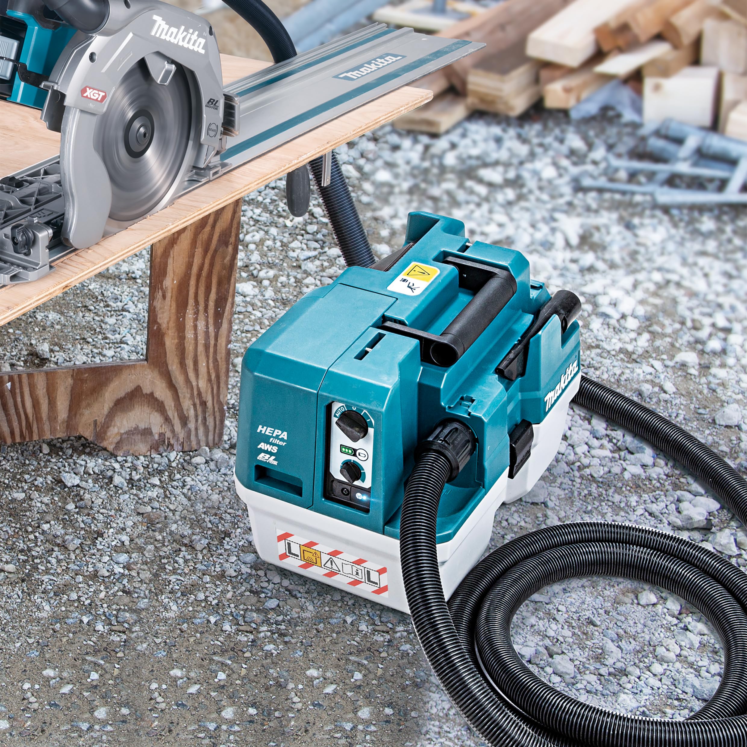 Makita VC013GLZ03 - Aspirapolvere a batteria 40 V max. (senza batteria, senza caricatore)