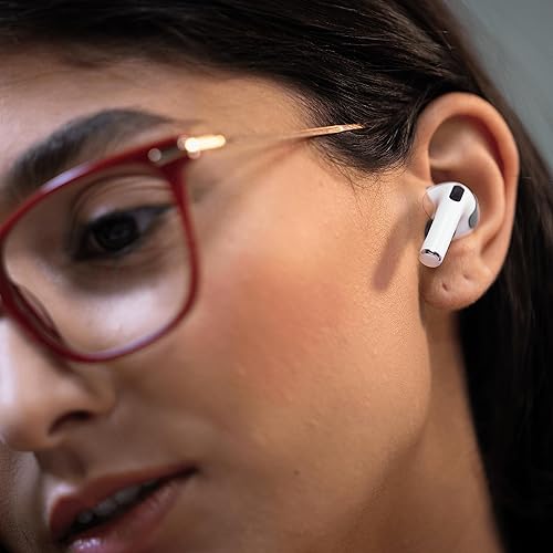 Miniatura 6 de Setex Gecko Grip Almohadillas de agarre antideslizantes diseñadas para Apple AirPods Gen 3 [cabe en el estuche de carga] Máximo rendimiento de sudor