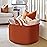 XXL Large Cotton Rope Basket - Maliton Large Storage for Blankets, Towels, Pillows - Round Toy Basket - Woven Laundry Hamper with Handles - 22 x 22 x 14 Nursery Hamper Bin, Burnt Orange