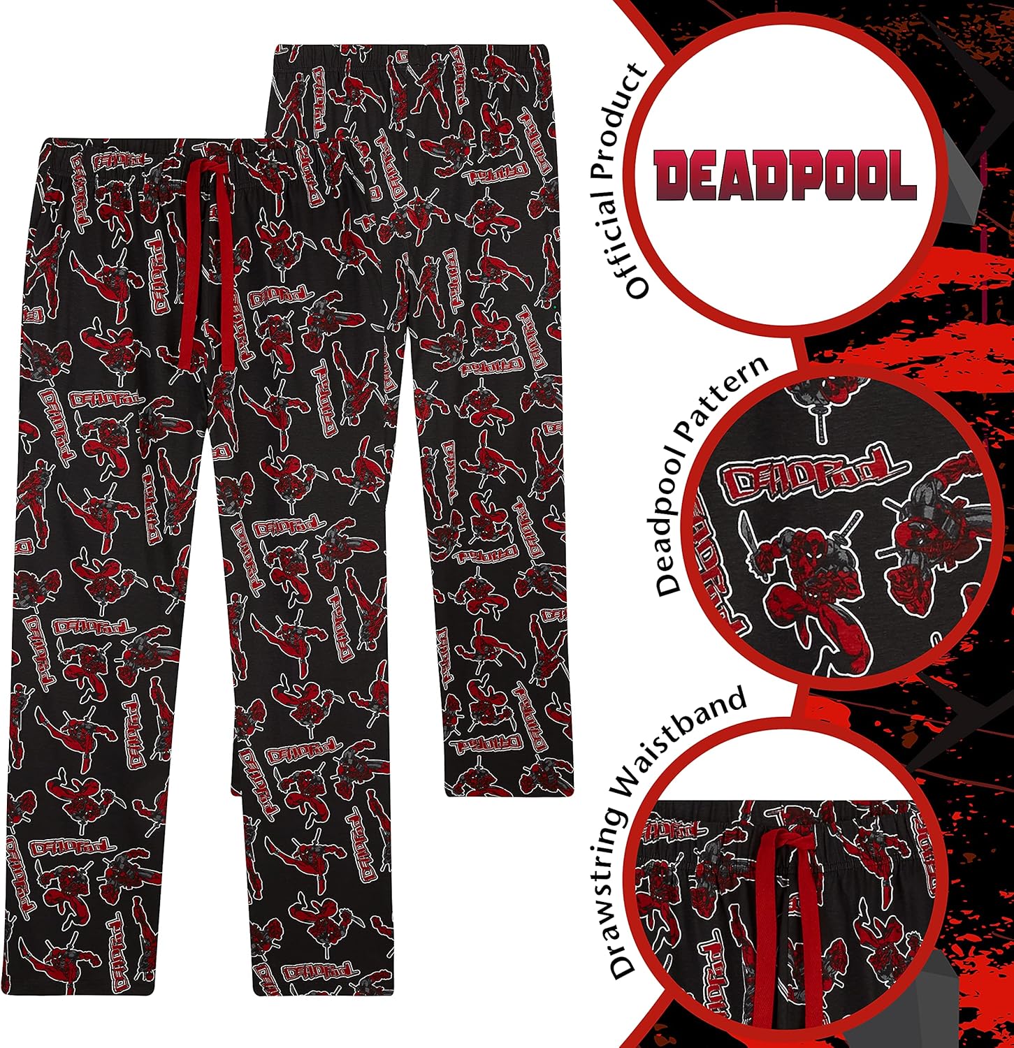 Marvel Avengers Mens Pajama Pants, Comfy Lounge Pants - Gifts for Men, Teenagers - Image 2