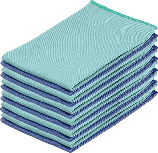 Microfiber Window Cleaning Cloth, Mirror & Glass Miracle Cloth Lint & Streak Free, Washable, Large Eco-Friendly for Electronics, Cars, Tv Screens, Glasses. Cleans with Plain Water (14x16 12)