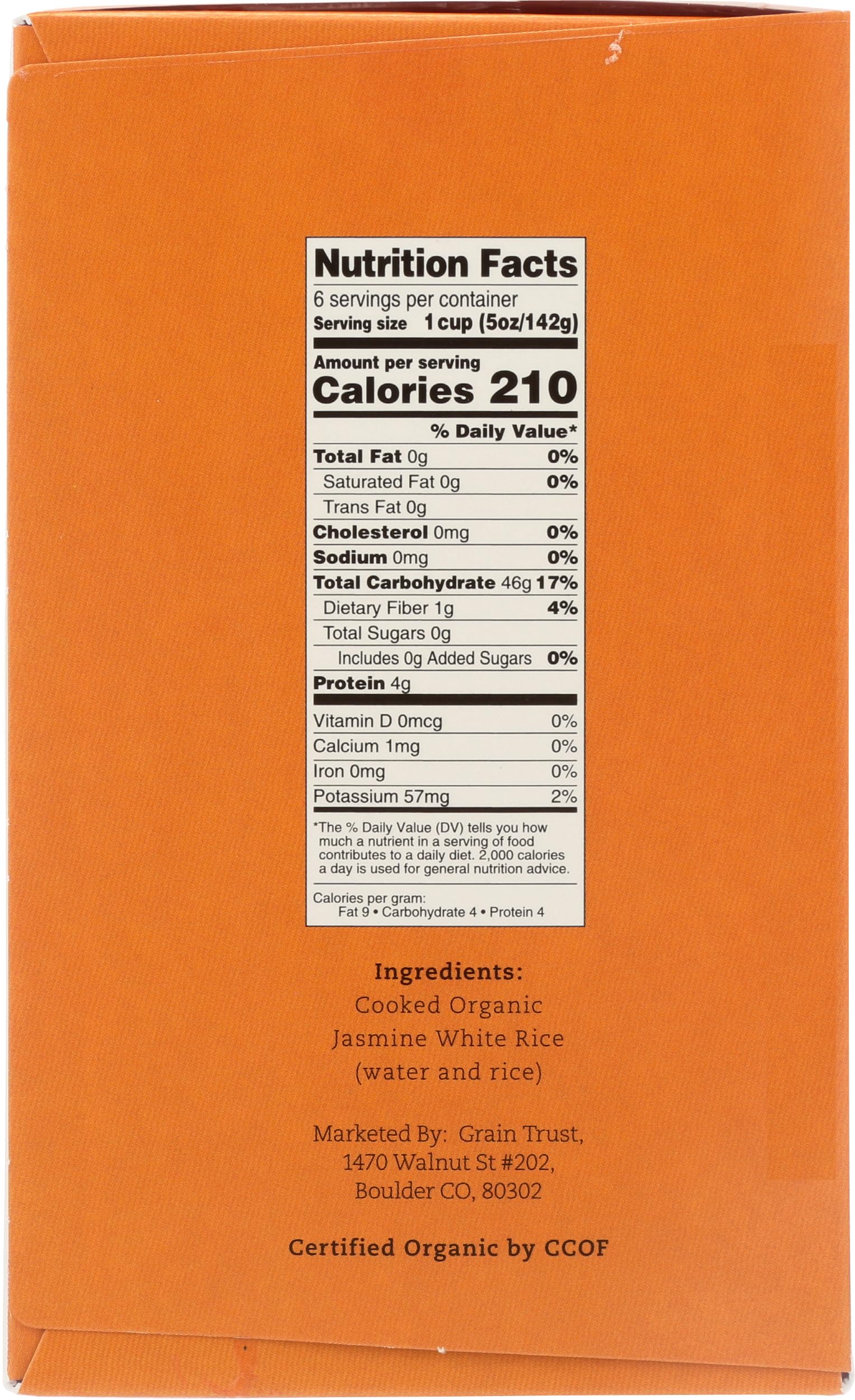 Grain Trust Rice Steamed Jasmine 30 oz — view 6