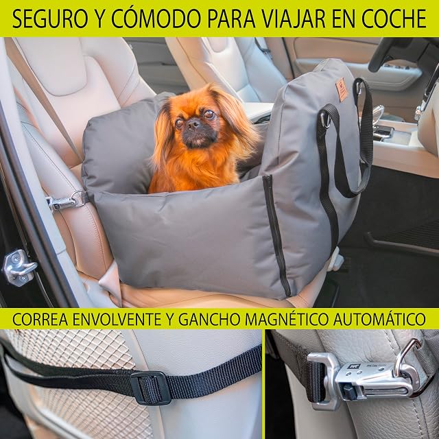 Foto 2 de 6 de Ferplast Bolsa Transportín Perro con Bandolera y Asas, Cojín Reversible
