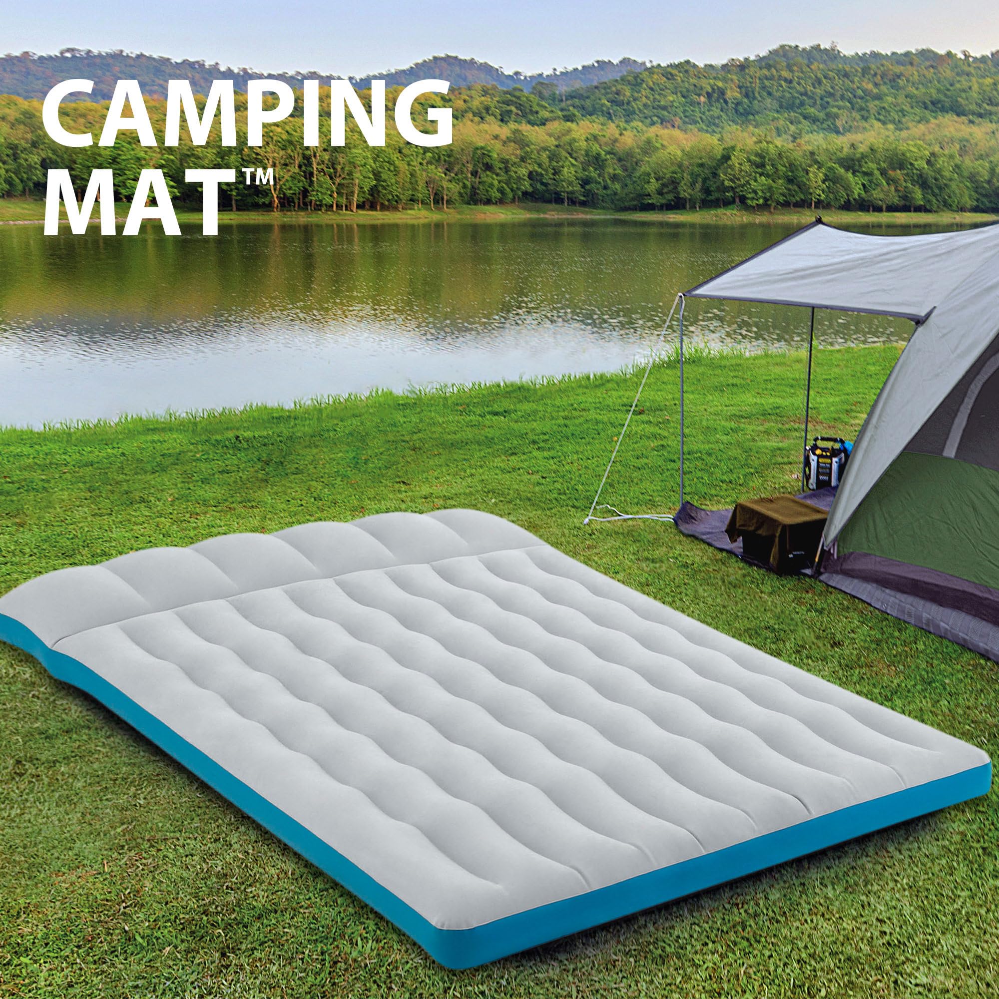 Intex Camping MAT Camping Mat - Grey & Blue, L