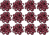 Vista 11 de The Gift Wrap Company Lazos decorativos de confeti para regalo, grandes, color blanco, paquete de 12