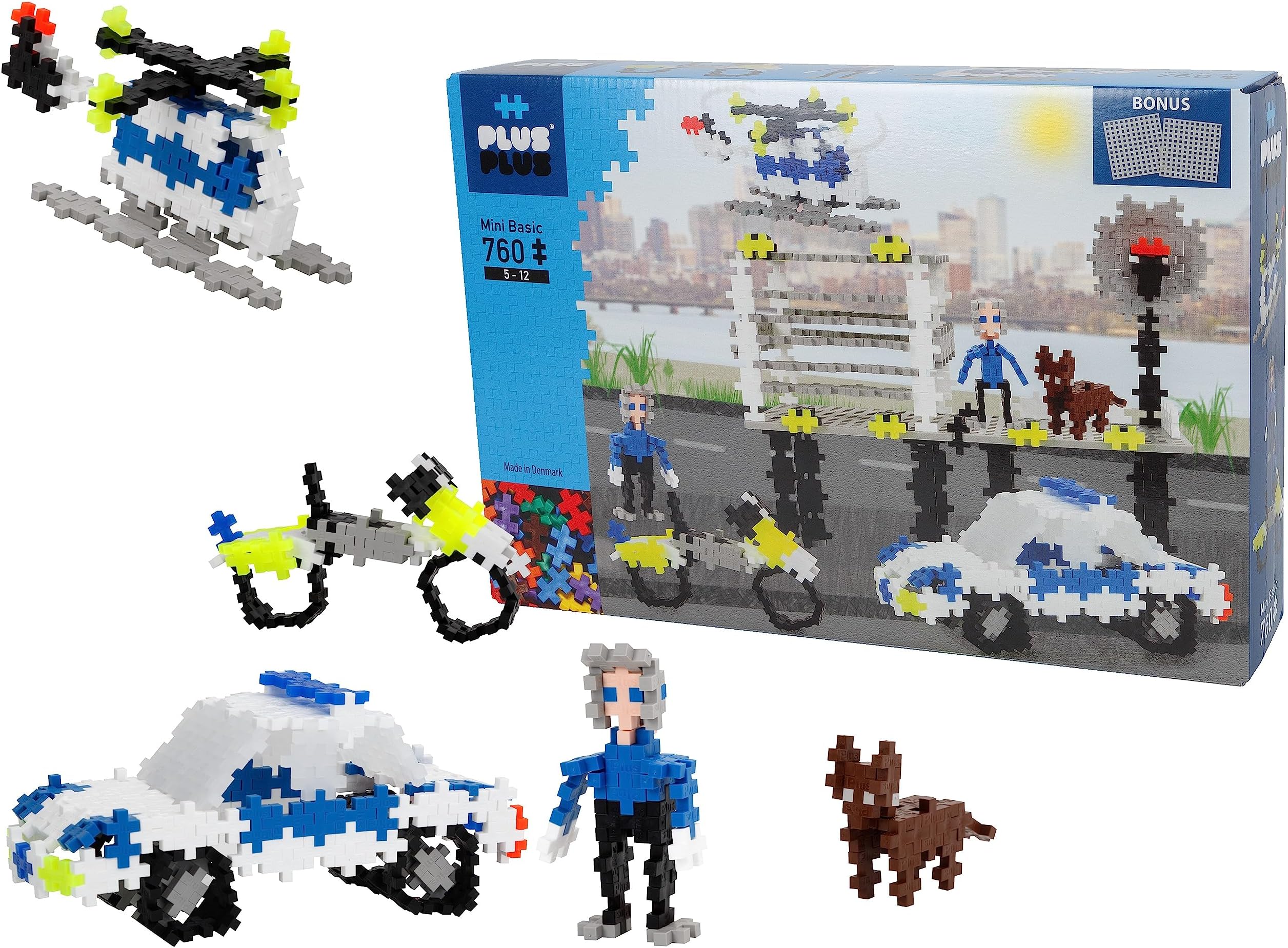PLUS PLUS Police Station Building Set / 760 pcs