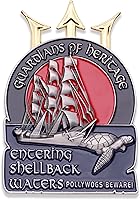 Vista 2 de Moneda de desafío Shellback – Moneda de Shellbacks Militar Unreal – Diseñada por veteranos militares