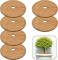 Vista 13 de ZeeDix Paquete de 3 anillos de mantillo de fibra de coco, anillo de coco de 14 pulgadas, tapete de mantillo de árbol de coco 100% natural, protector