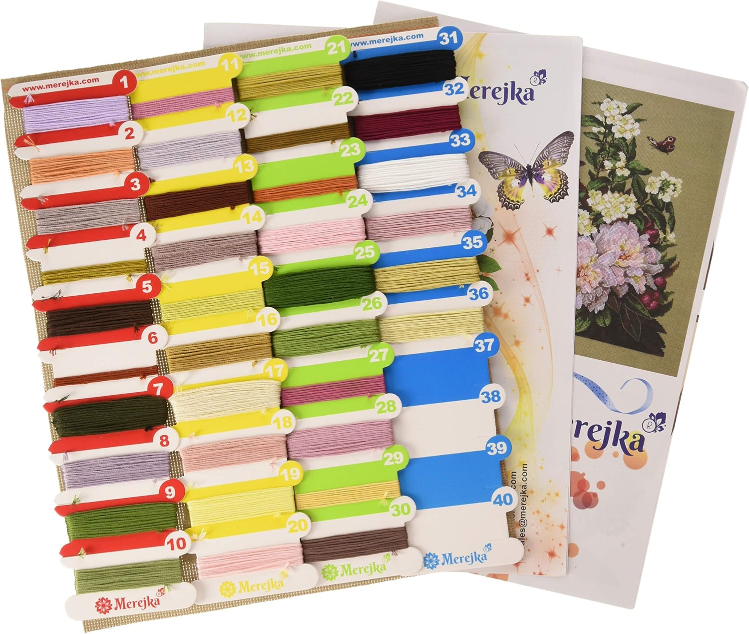 Merejka Counted Cross Stitch Kit Peonies