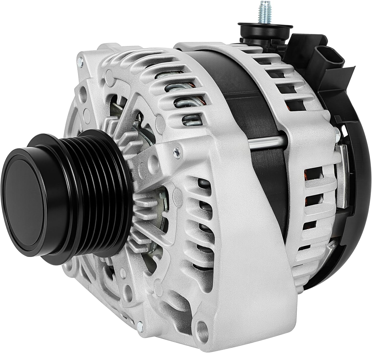 SCITOO Alternator Fits for Chevy for Silverado 1500 14-18, for Camaro 6.2L 16-18, for GMC for Sierra 1500 6.2L 2014-2018, Yukon, Yukon XL & for Cadillac Escalade, 170A High-output CW 6-Groove 14009