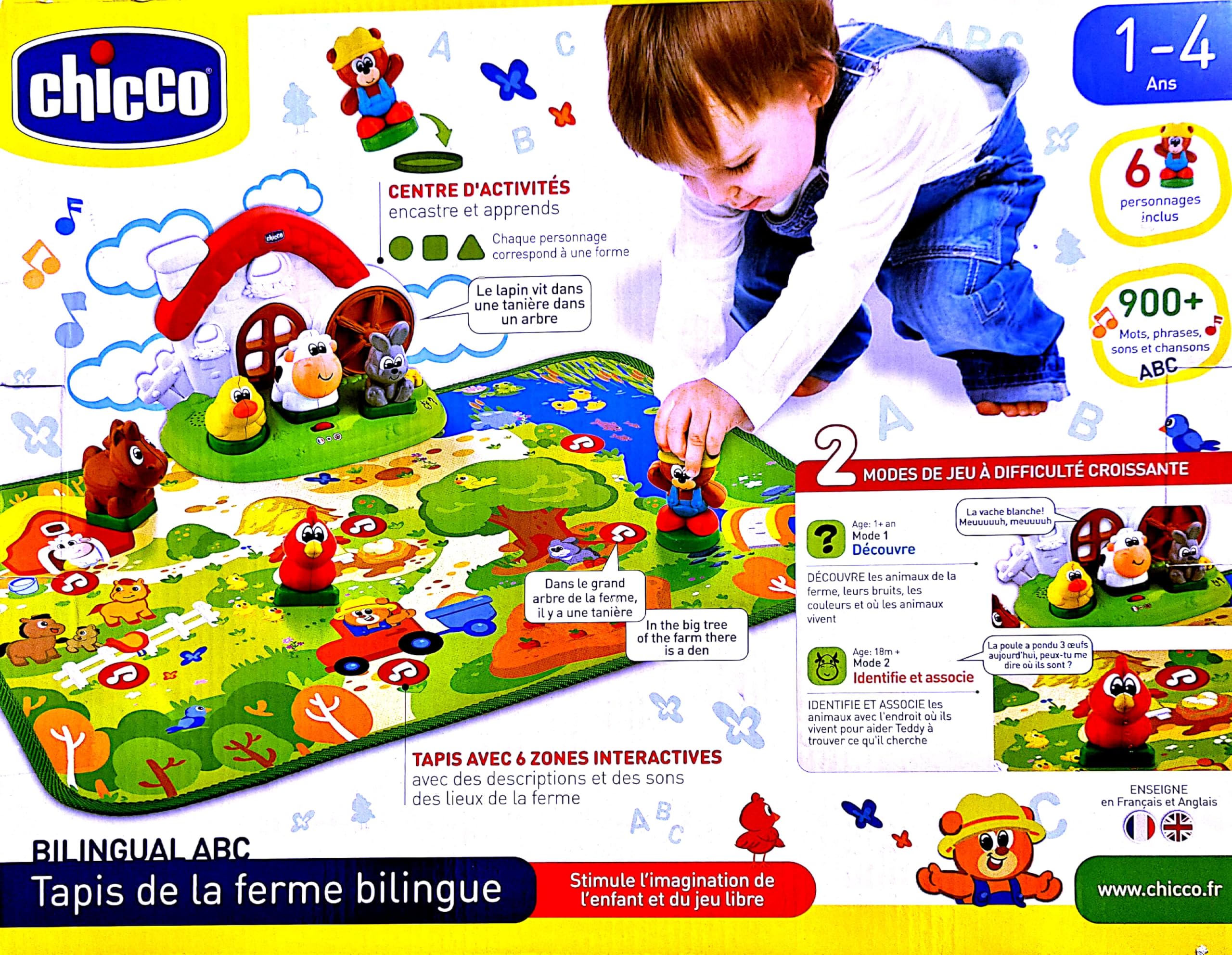Chicco - Alfombra de Granja bilingüe