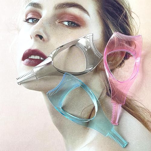Miniatura 5 de Mascara Shield Guard YASNAI 3PCS Lash Guard - Aplicador de pestañas 3 en 1, herramienta aplicadora de rímel superior inferior