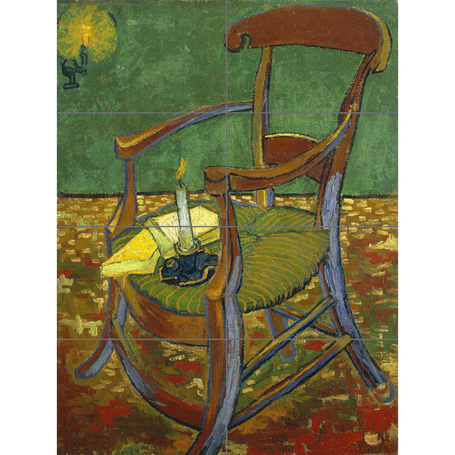 Artery8 Vincent Van Gogh De Stoel Van Gauguin XL Giant Panel Poster (8 Sections)