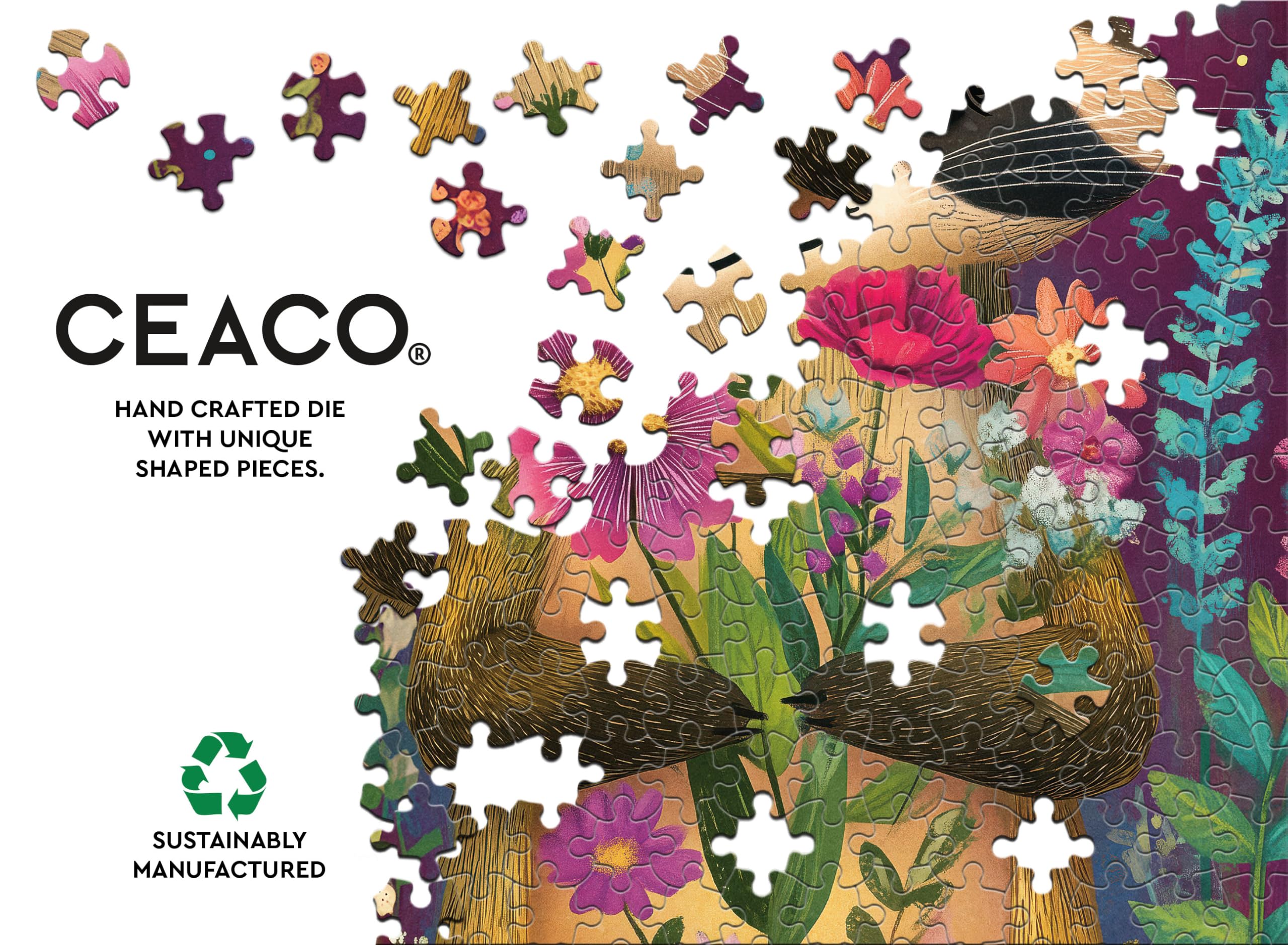 Amazon.com: Ceaco - JK Stewart - Raccoon Cutie - 500 Piece Jigsaw